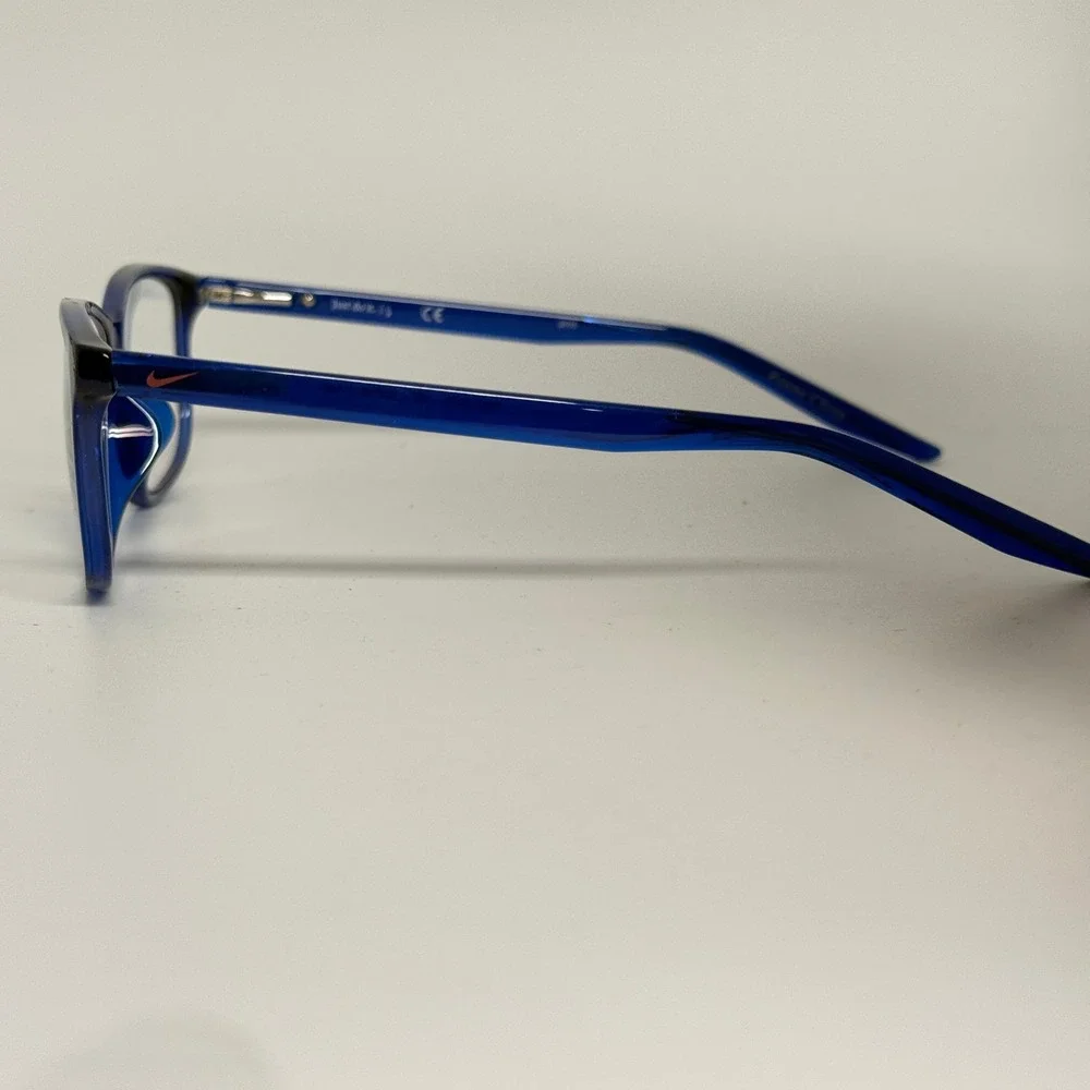 Nike‎ 5019 402 Blue Rectangular Eyeglasses Frames 50-15-135 Just Do It Eyewear